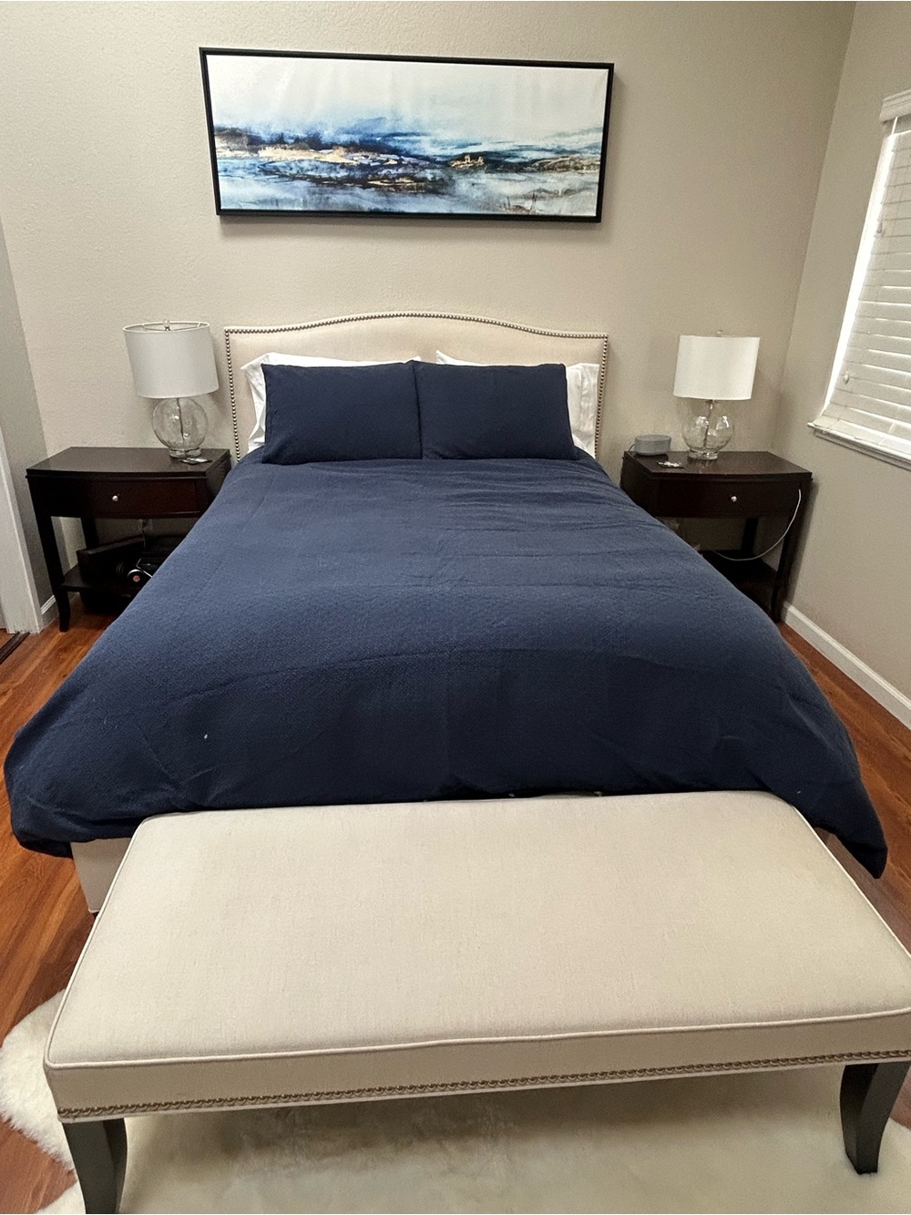 Charter Club Deep Navy Solid Duvet Cover